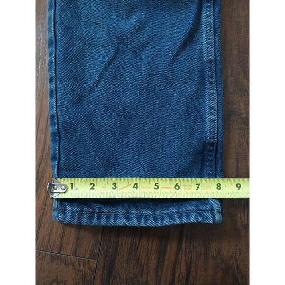 Cabela's Flannel Lined Jeans Dark Wash Straight Leg Men's Sz 36x30 - Picture 12 of 12